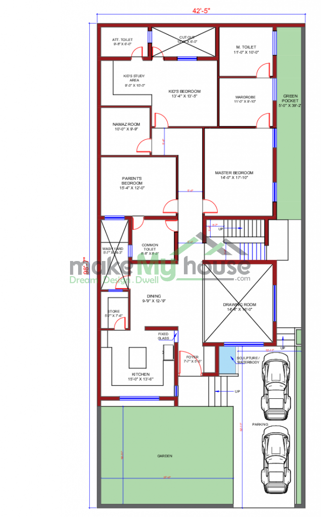 2 storey house layout plan