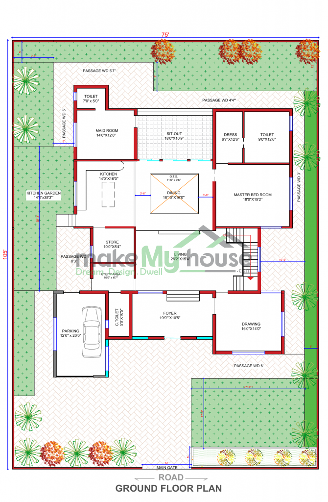 75X105 Floor Plan