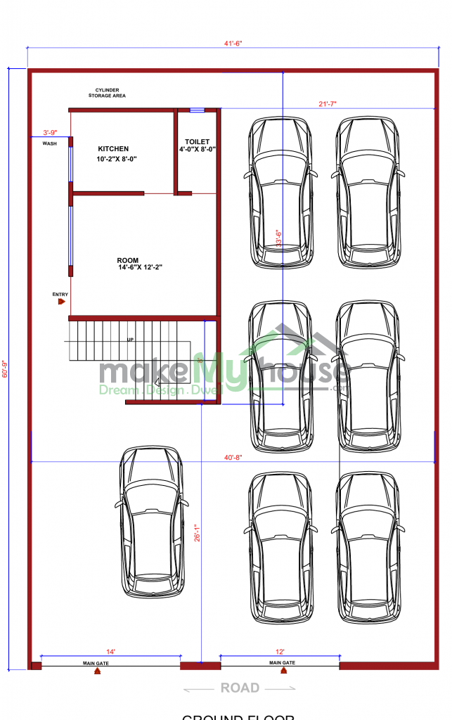 42x60 Floor Plan