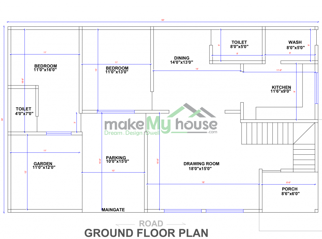 50x30 Floor Plan