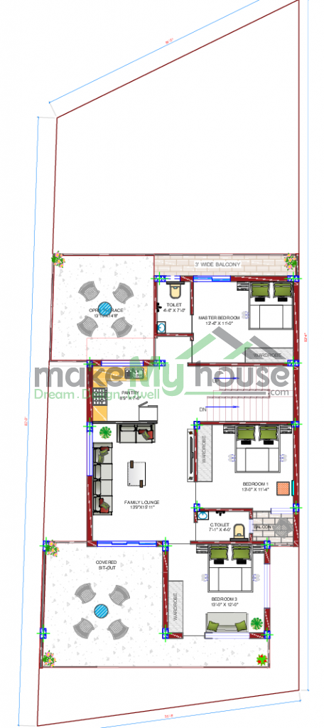 duplex house floor plan