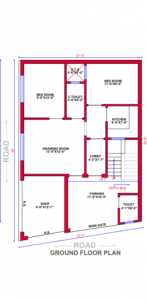 27x40 Floor Plan