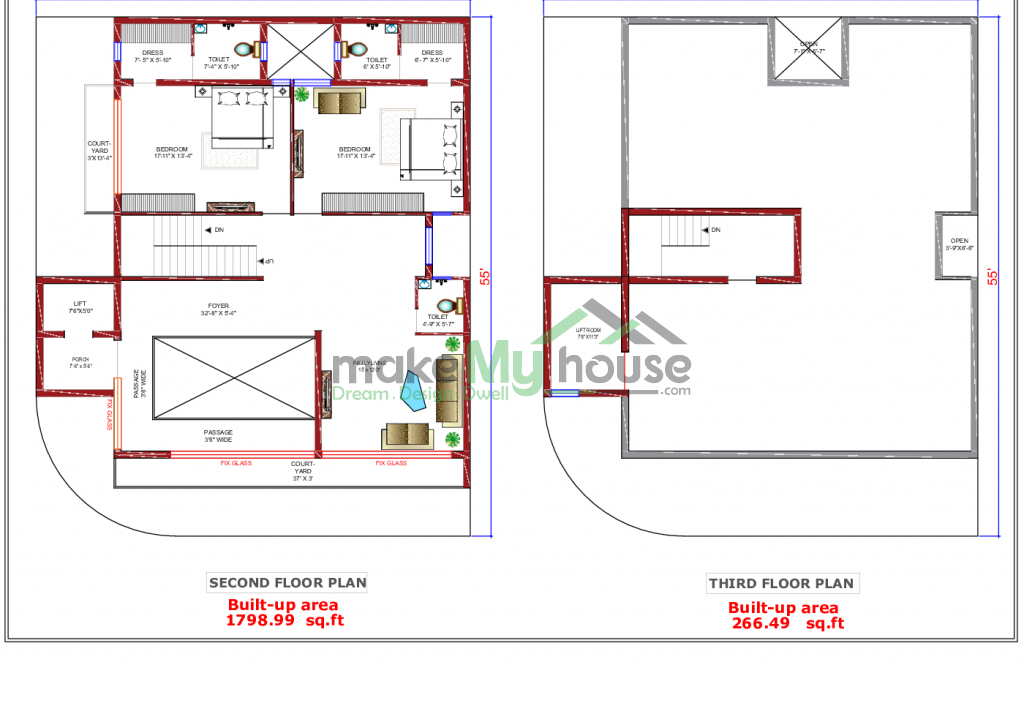 plan of indian house