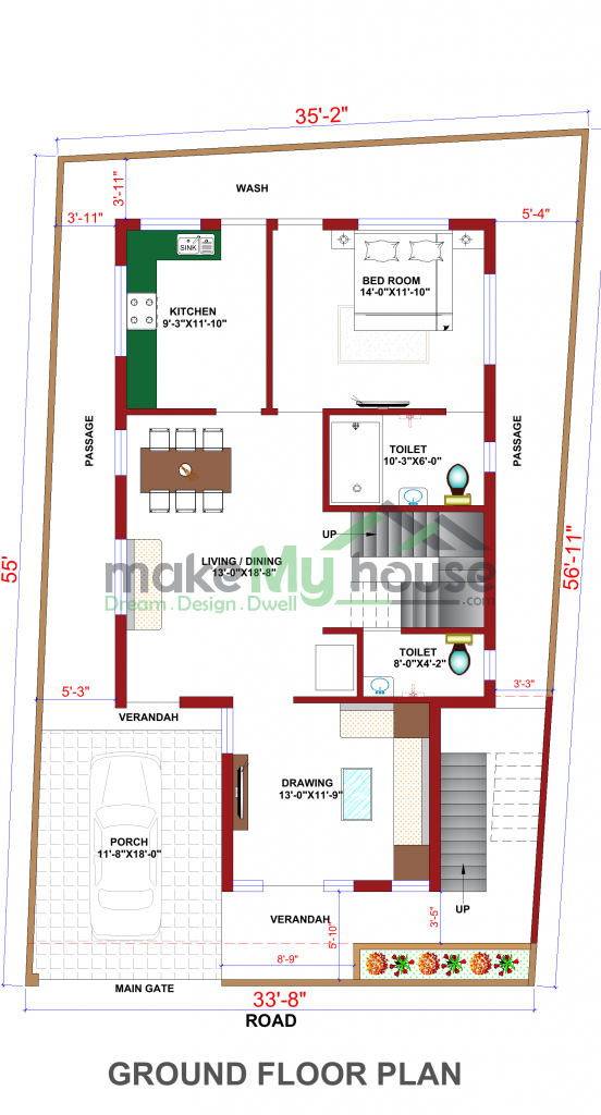 indian house building plan