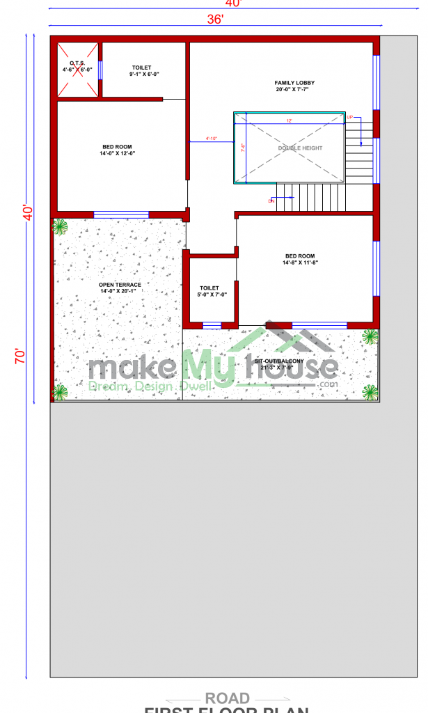 elevation design with tiles