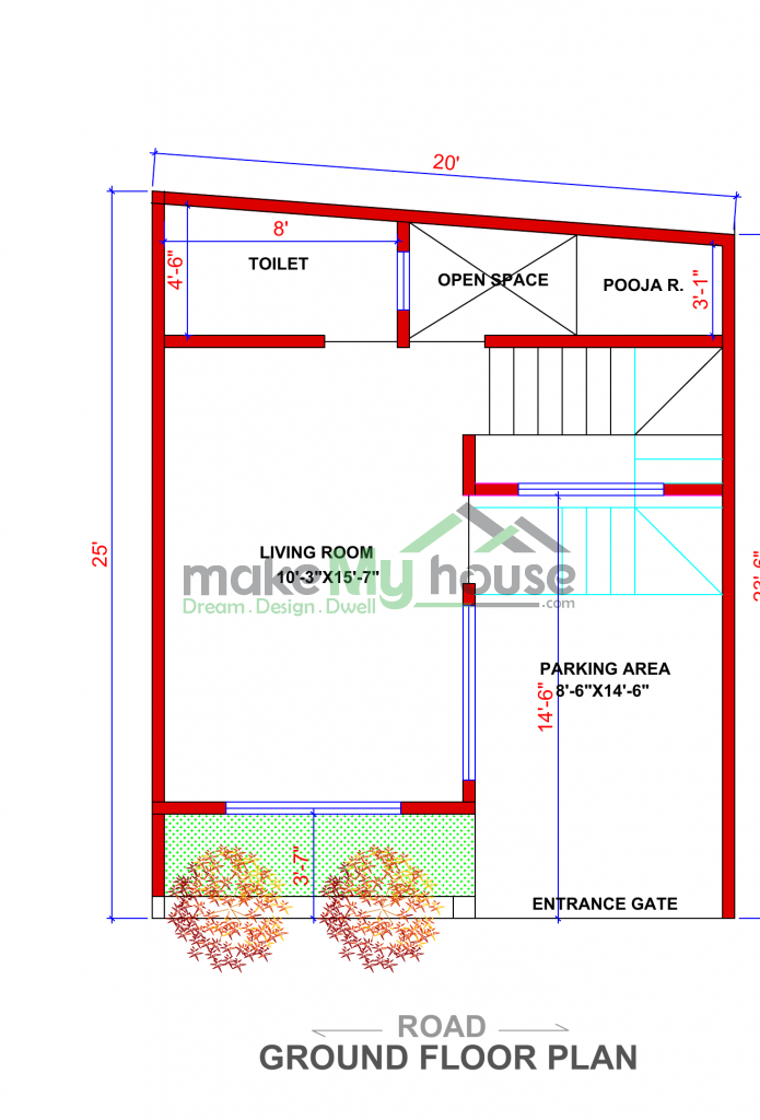 duplex floor plan