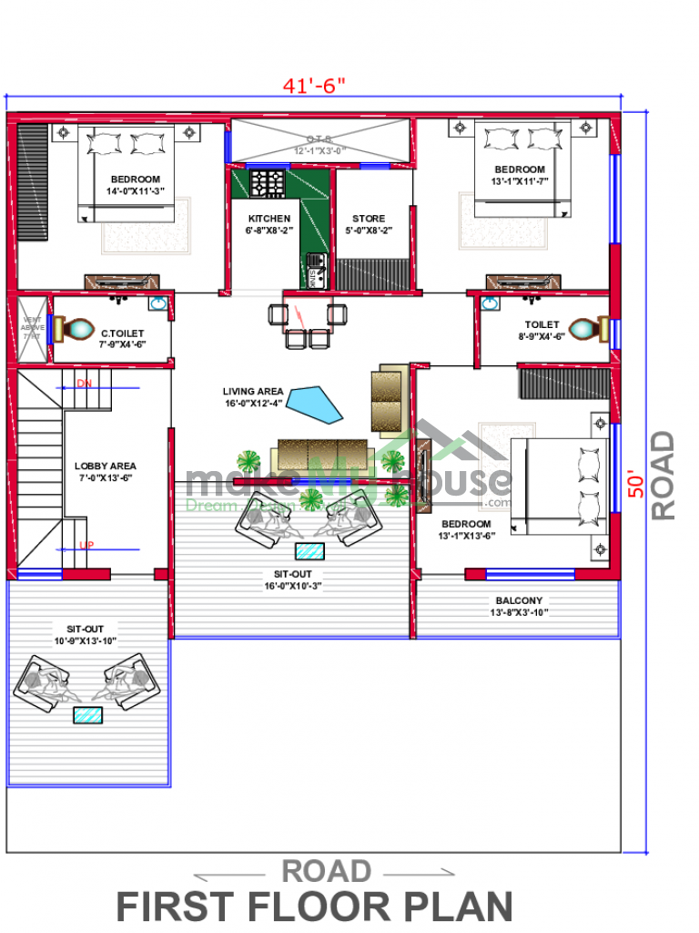 plan of indian house