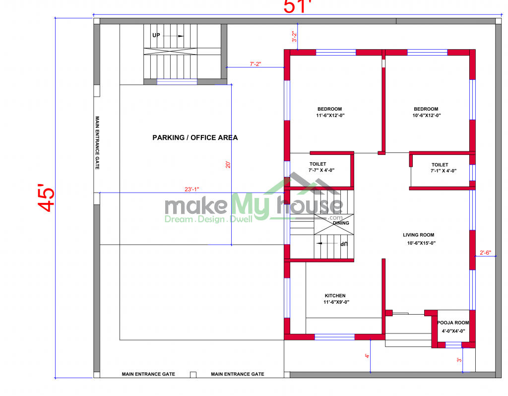 architecture drawing house plan