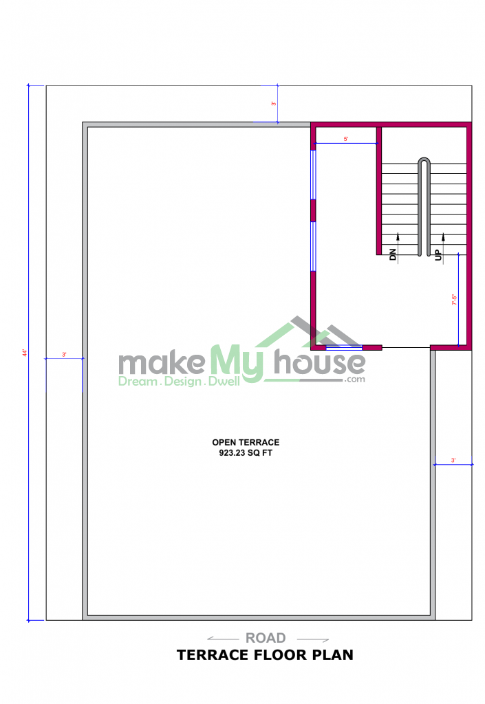 35x44 House Plan