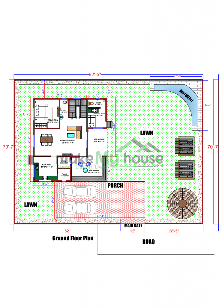 92X70 Floor Plan