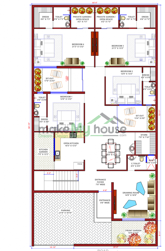 architecture drawing house plan