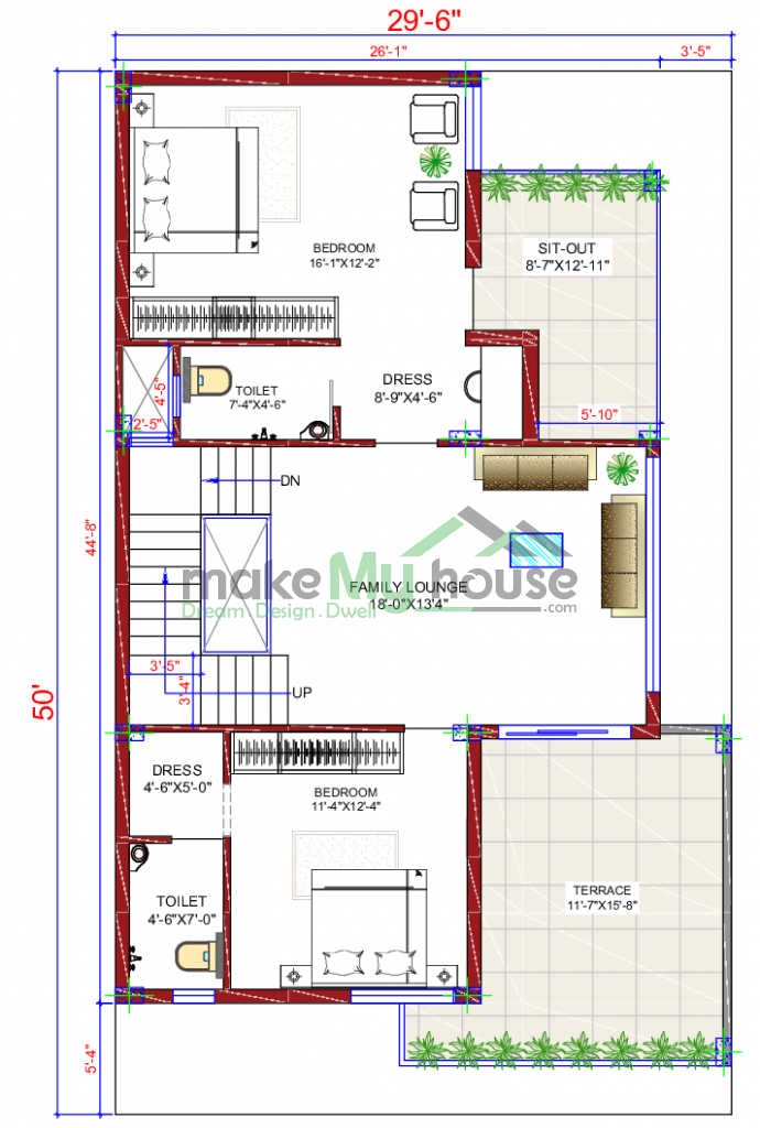 duplex house exterior design