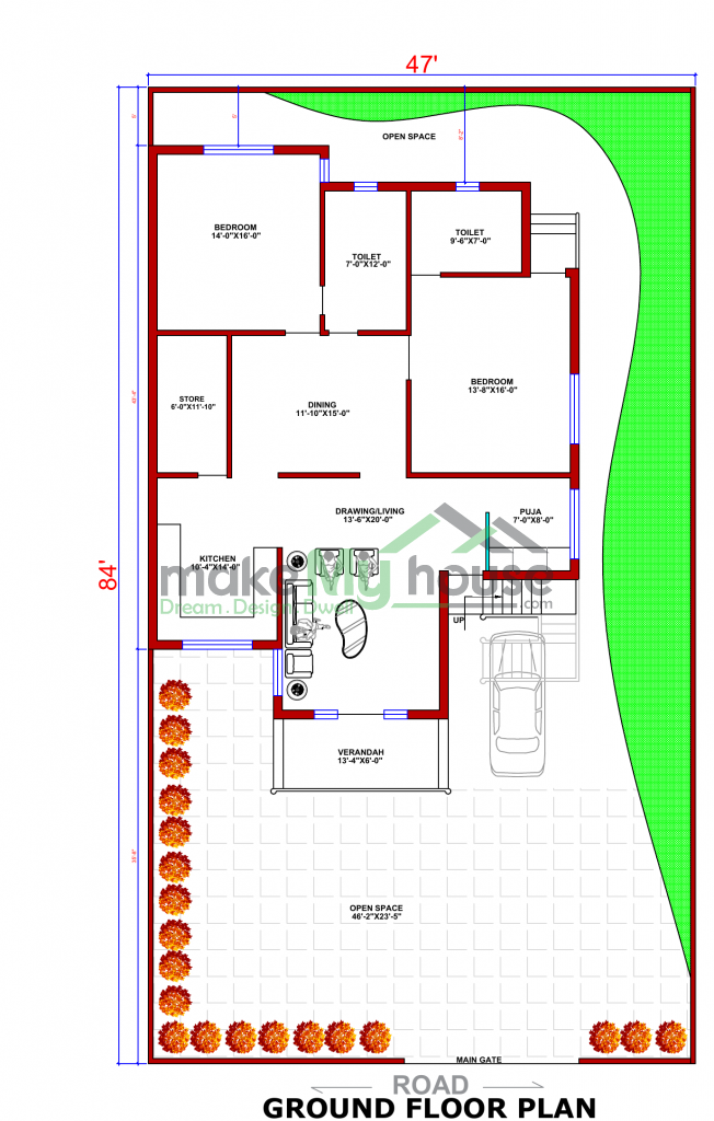 G+1 house design