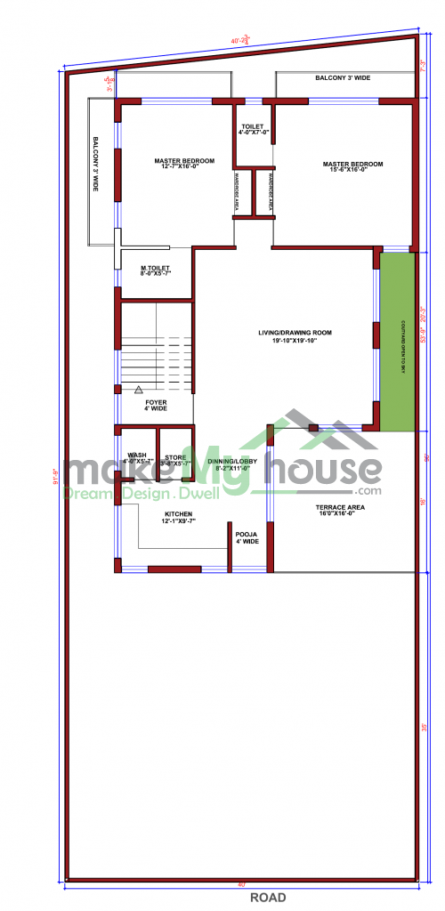 2 floor house plan