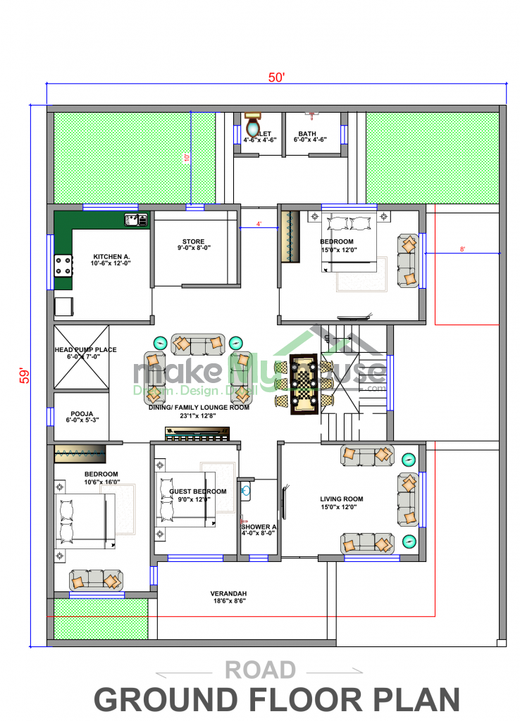 duplex floor plan