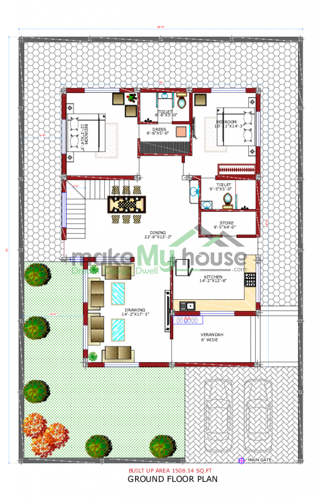 Duplex First Floor Plan