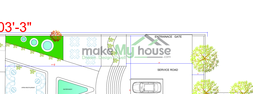 floor plan of restaurant