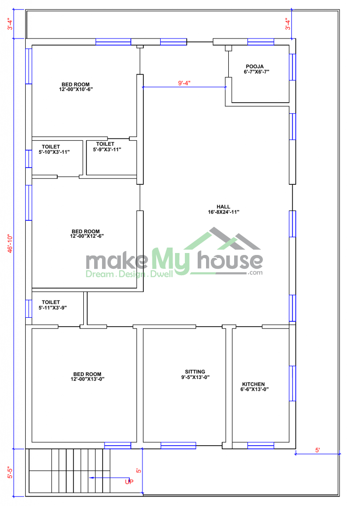 30x46 Floor Plan