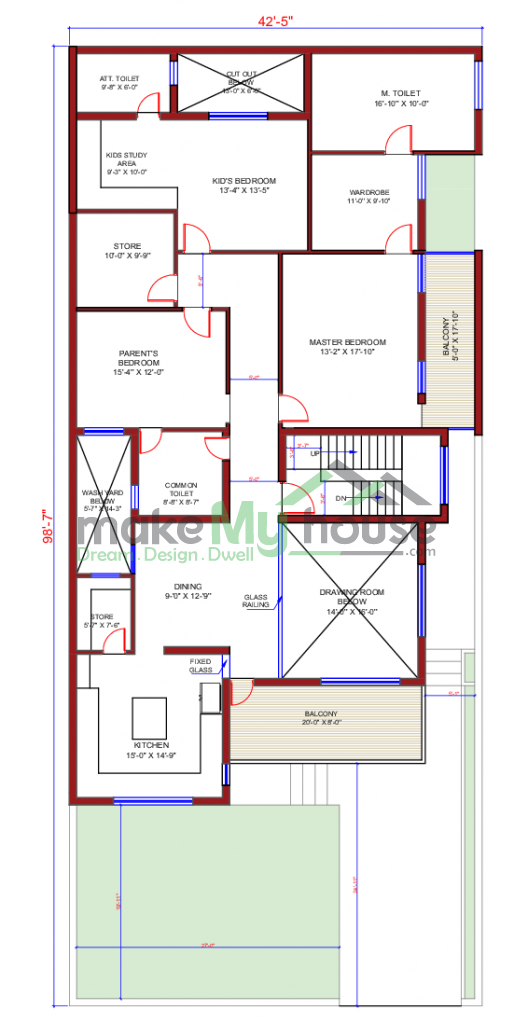 42x98 Floor Plan