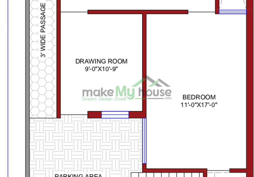 25x57 Floor Plan