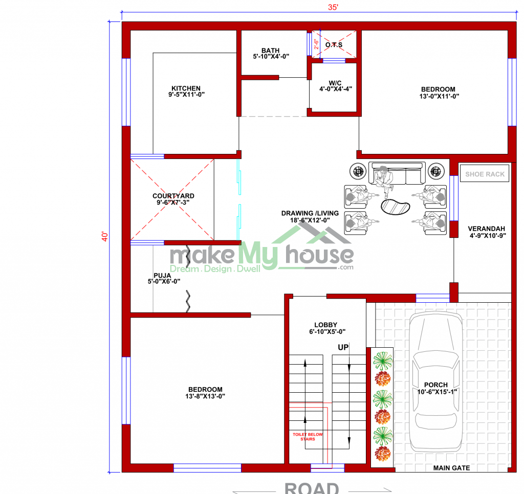 elevation design double floor