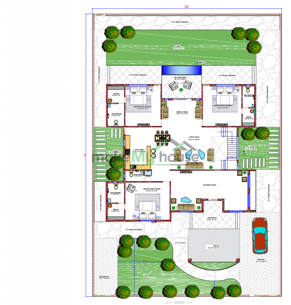 duplex floor plan