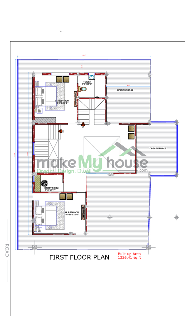 duplex residential cum elevation design