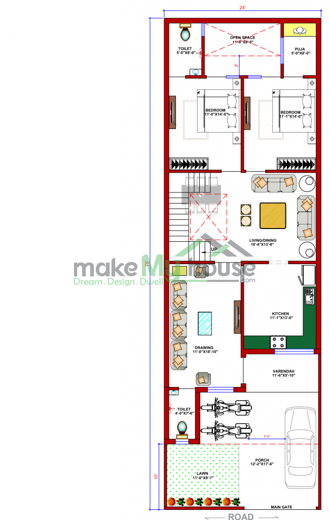 indian house plans duplex