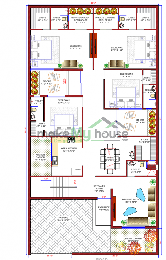 second floor house design