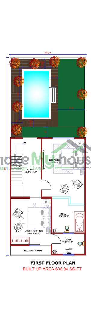 plan of indian house