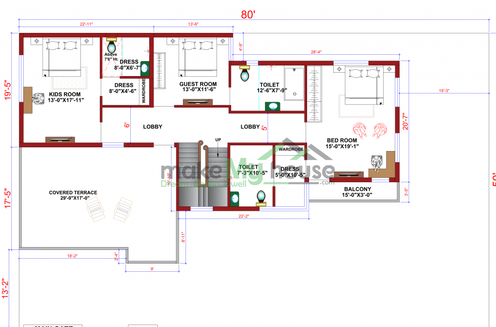 architecture drawing house plan