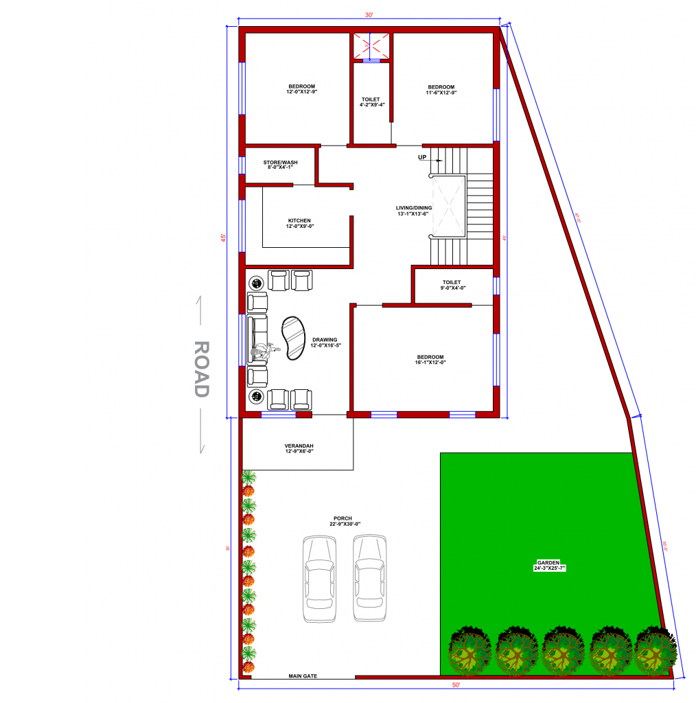 architecture drawing house plan