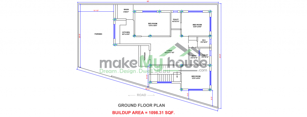 plan of duplex house