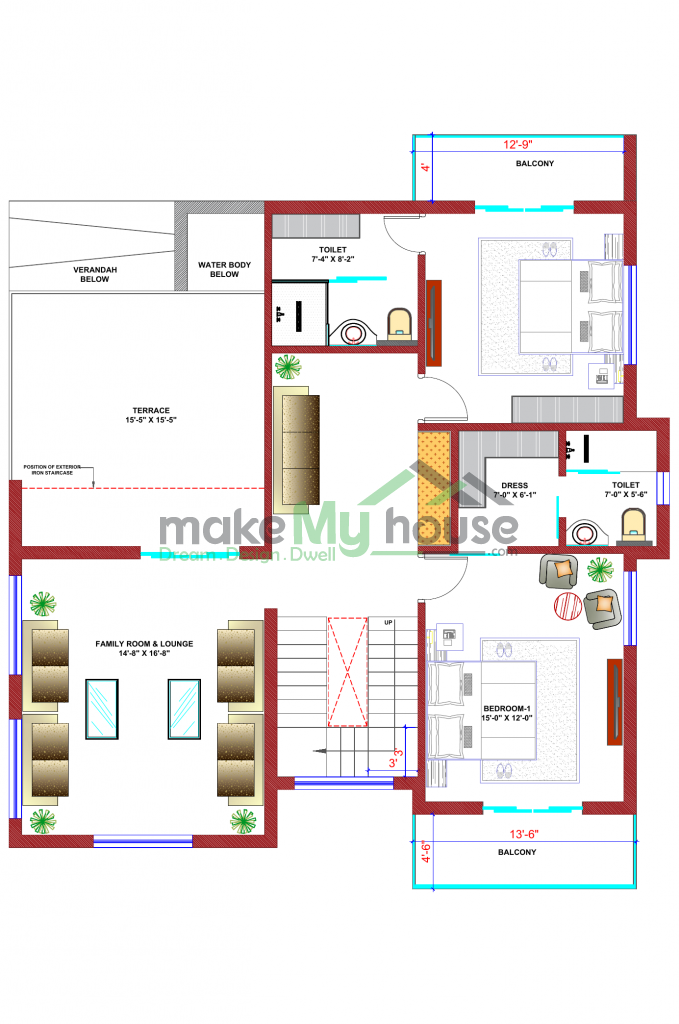 65x116 Floor Plan