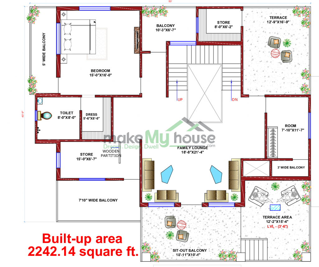 plan of indian house