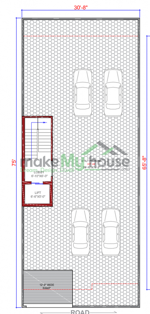 30x75 Floor Plan