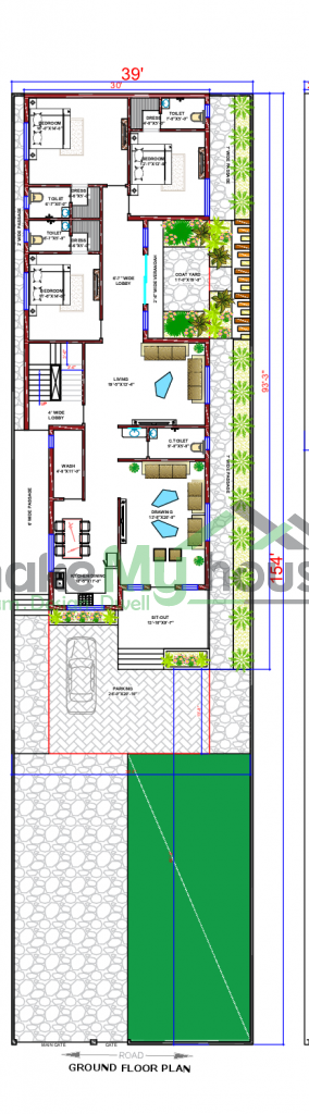 39x154 Floor Plan