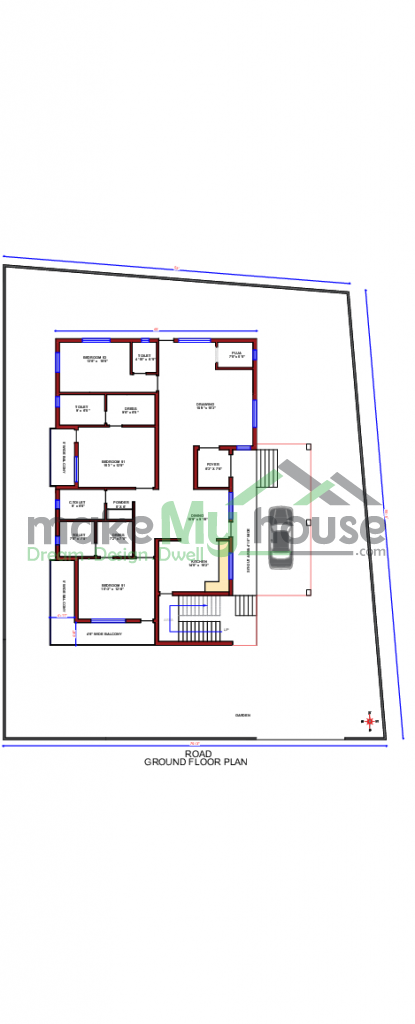 3 storey house plan