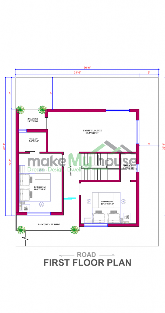 G+1 house design