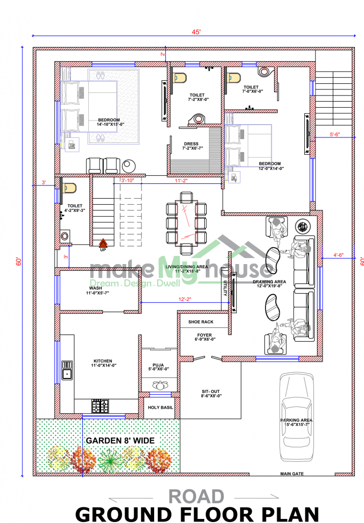 45x60 Floor Plan