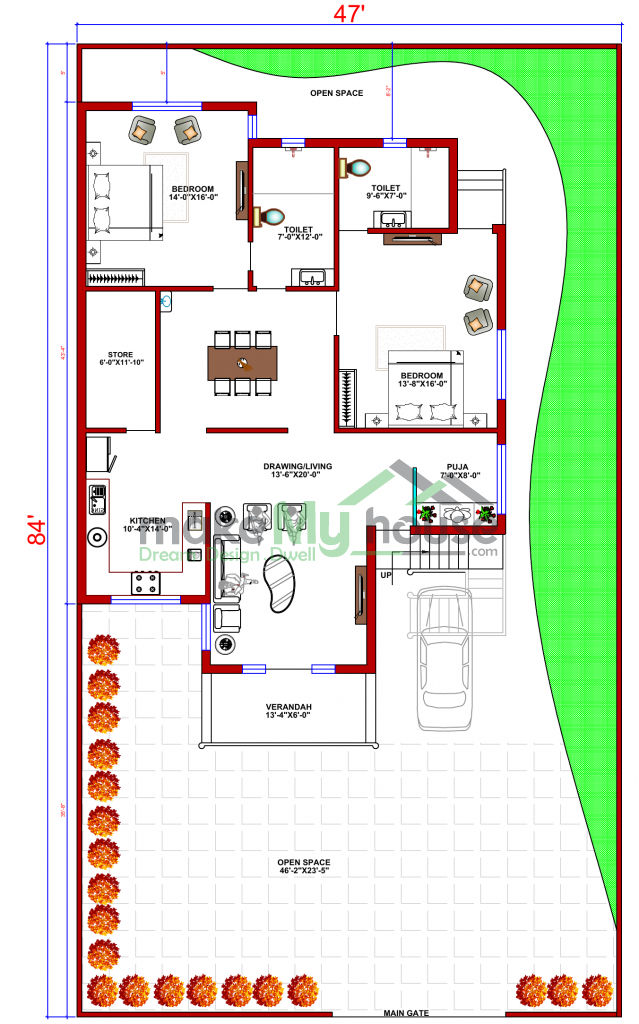 G+1 house design