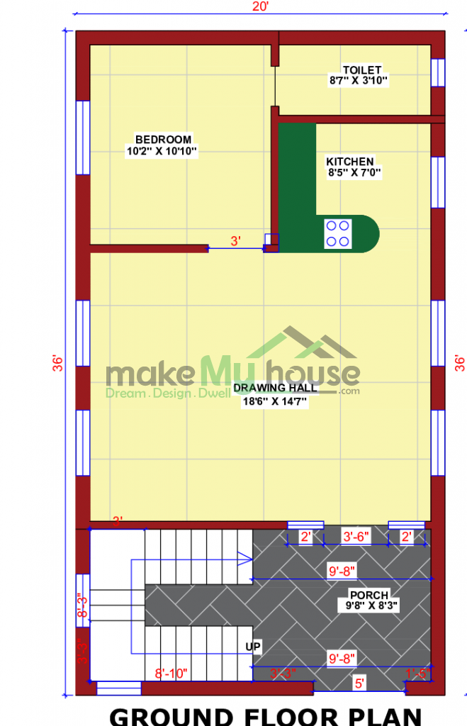 2 storey house layout plan