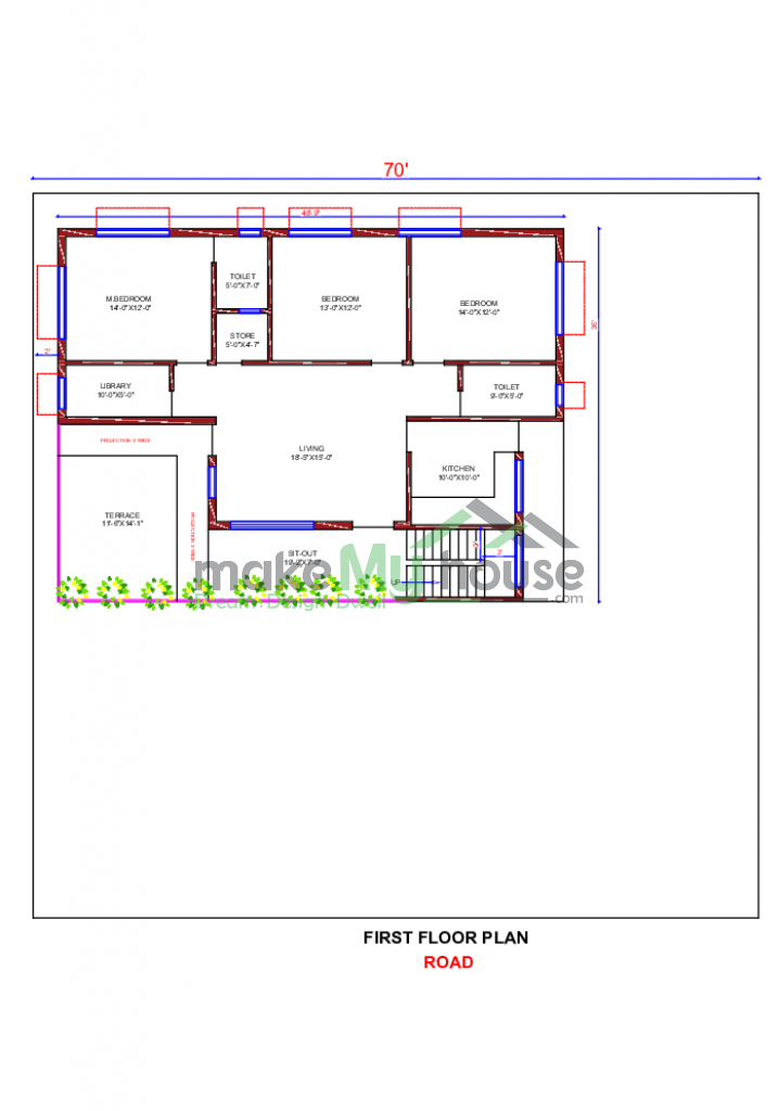 2 floor bungalow design