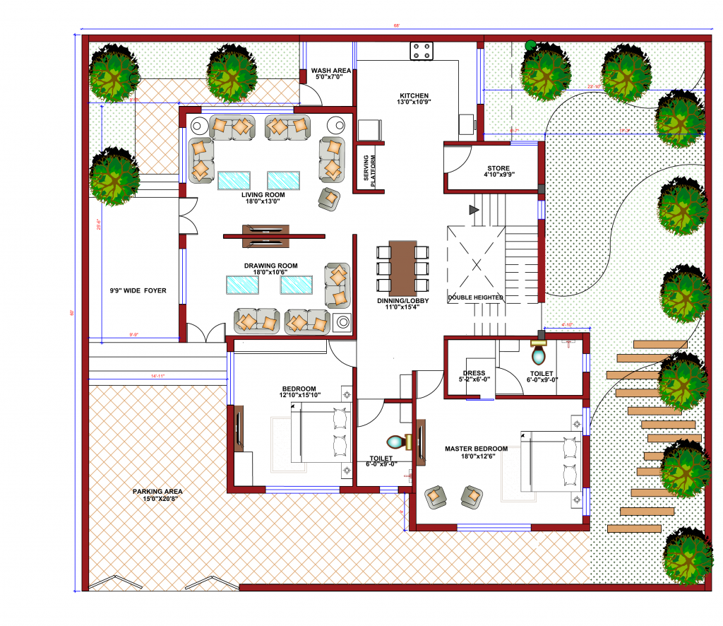 elevation border design