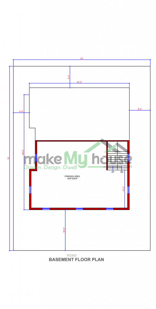 55x74 House Plan 8140 Sqft