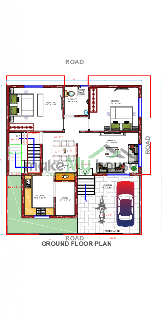 Residential Cum Commercial House designs