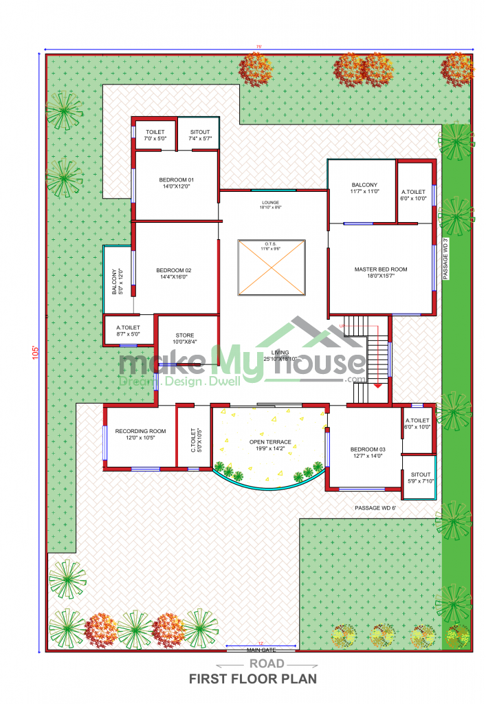 75X105 Floor Plan