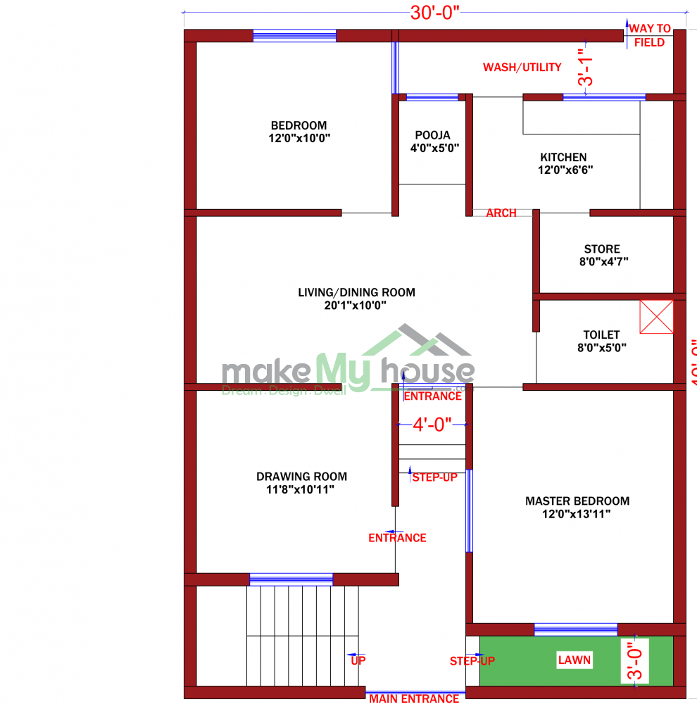 architecture drawing house plan