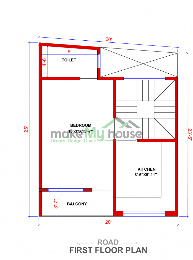 20x25 Floor Plan