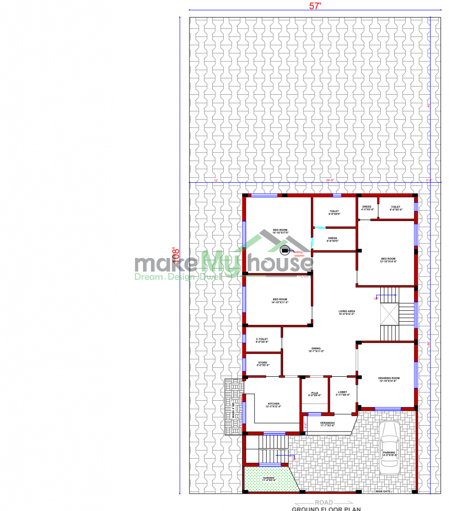 1 floor house plan